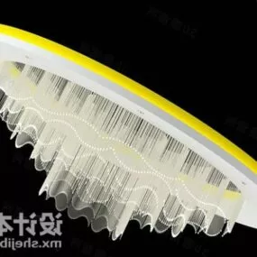 Ceiling Light Glass Crystal Chandelier 3d model