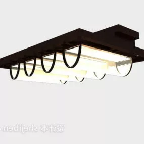 Glass Shade Cover Ceiling Light 3d model