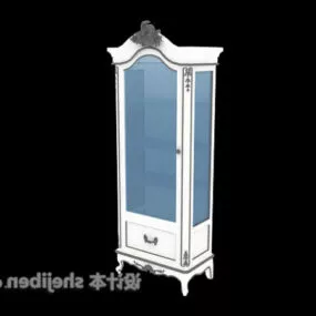 Glass Door Wine Cabinet 3d model