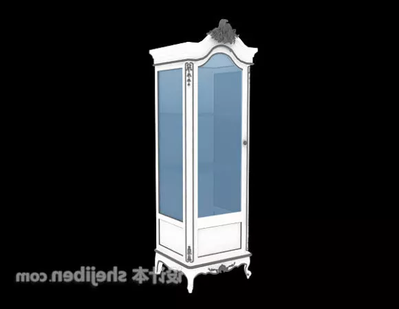 Antique White Wine Cabinet 3d model Antique White Wine Cabinet 3d model