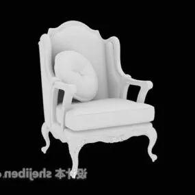 European Sofa With Cushion 3d model