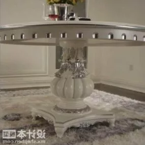 Carving Table European Home 3d model
