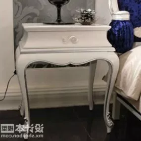White European Bedside Table 3d model