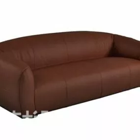 Leather Sofa Living Room Furniture V1 3d model