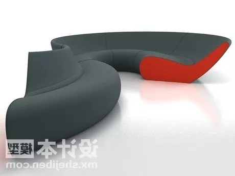 S Shaped Sofa 3d model S Shaped Sofa 3d model