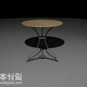 Round Coffee Iron Table 3d model