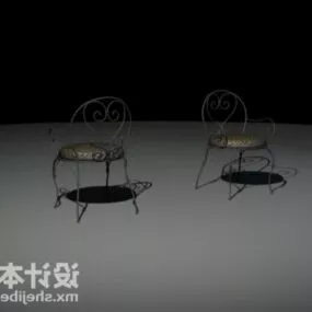 Classic Iron Chair 3d model