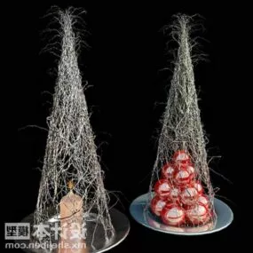 New Year Hat With Balls Inside 3d model