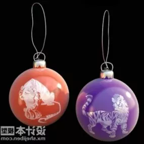 New Year Decorating Balls 3d model