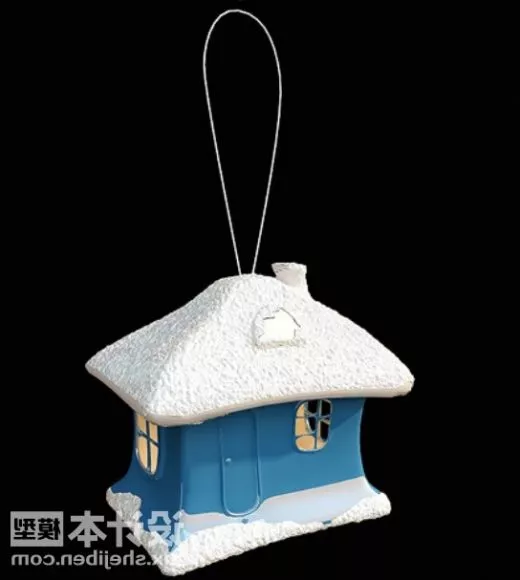 Tree House In Glass Sphere 3d model