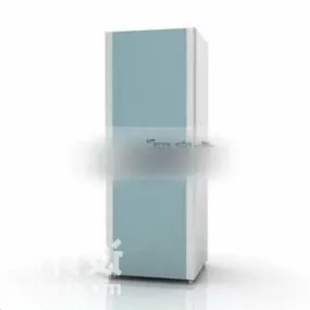 Blue Refrigerator Electrical 3d model