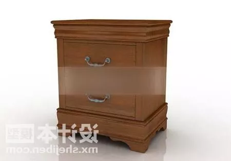 Small Bedside Table Wooden Material 3d model Small Bedside Table Wooden Material 3d model