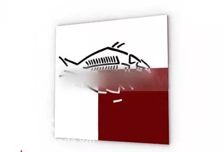 Decorative Painting Modern Style 3d model Decorative Painting Modern Style 3d model