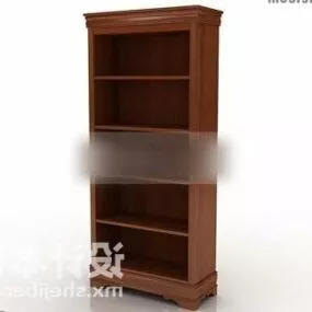 Kitchen Wooden Wine Cabinet 3d model