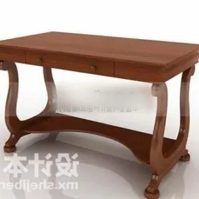 European Console Desk 3d model