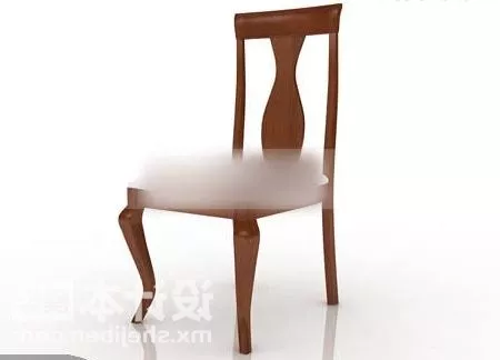 Simple Asian Wood Chair 3d model Simple Asian Wood Chair 3d model
