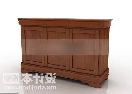 Antique Wooden Desk 3d model Antique Wooden Desk 3d model