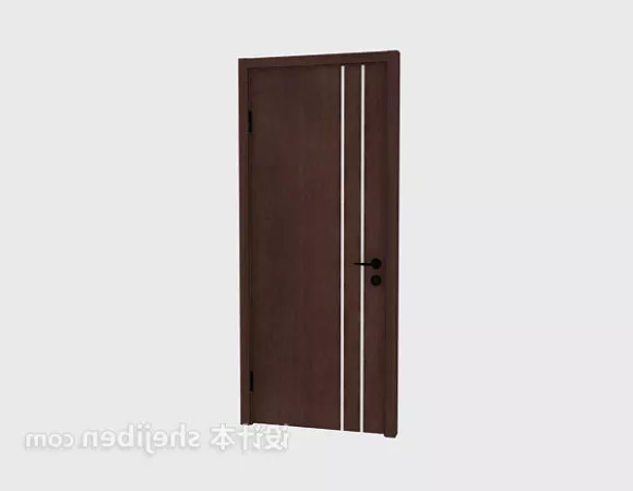 Door Frame With Glass Opener 3d model