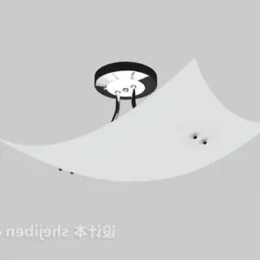 Ceiling Light Curved Shade 3d model