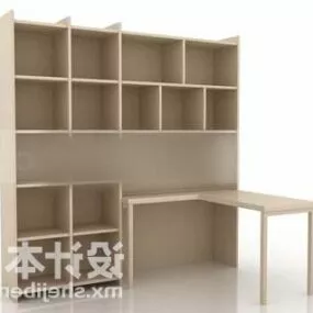 Bookcase Mdf Cabinet 3d model