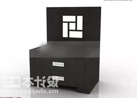 Bedside Table Grey Painted 3d model Bedside Table Grey Painted 3d model