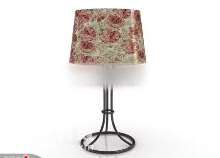Table Lamp Vintage Shade With Pattern 3d model Table Lamp Vintage Shade With Pattern 3d model