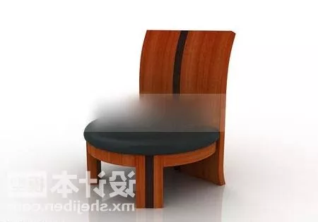 Round Wood Sofa Chair 3d model Round Wood Sofa Chair 3d model