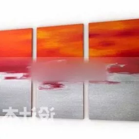 Bech Sunset Wall Photo 3d model