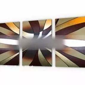 Abstract Lines Shaped Wall Photo 3d model