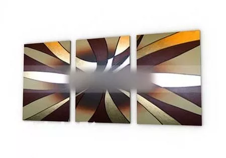 Three Photo Frame Landscape In Black White Color 3d model