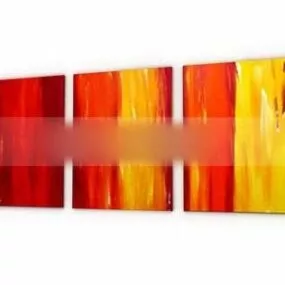 Red Yellow Color Wall Photo 3d model