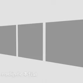 Wall Photo Grey Frame 3d model