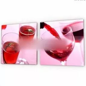 Wine Glass Photography Wall Photo 3d model