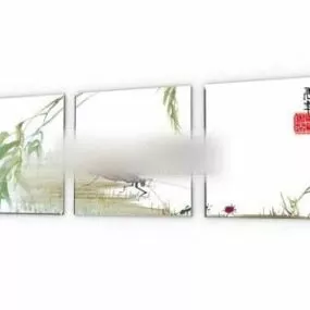 Tree Leaf Wall Photo 3d model