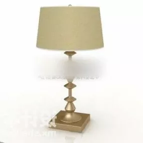 Hotel Table Lamp Cylinder Vintage Style 3d model