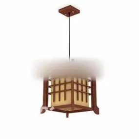 Chinese Style Single Ceiling Chandelier 3d model