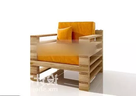 Single Wood Pallet 3d model