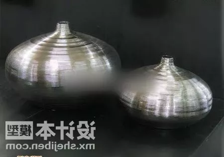 Iron Vase Modern Style 3d model