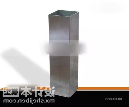 Tableware Kitchen Square Steel Pot 3d model Tableware Kitchen Square Steel Pot 3d model