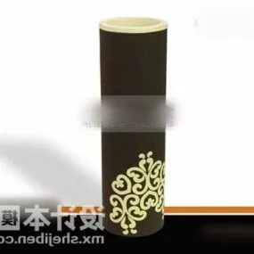 Cylinder Pot Decorating 3d model