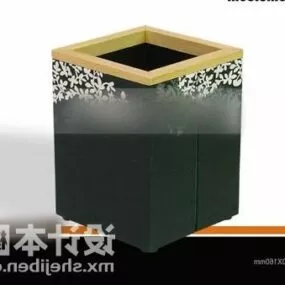 Black Square Tableware 3d model