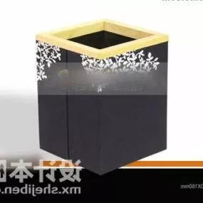 Square Pot Tableware Decorating 3d model