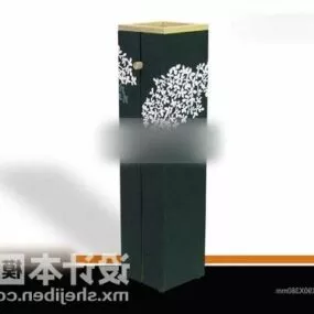 Square Tube Vase Pot Decorating 3d model