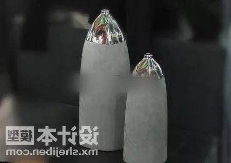 Shell Vase Shape With Flowers 3d model