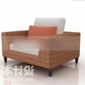 Bamboo Armchair V1 3d model