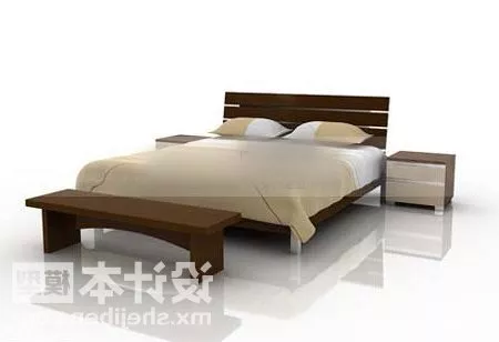 Nightstand Cubic Shape 3d model