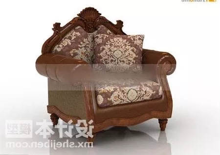 Cube Armchair Low Back 3d model