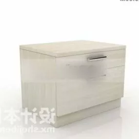Ash Bedside Table 3d model