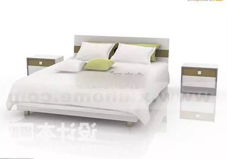 Nightstand L Frame Shape 3d model