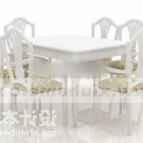 Table And Chair Dinning Combination 3d model